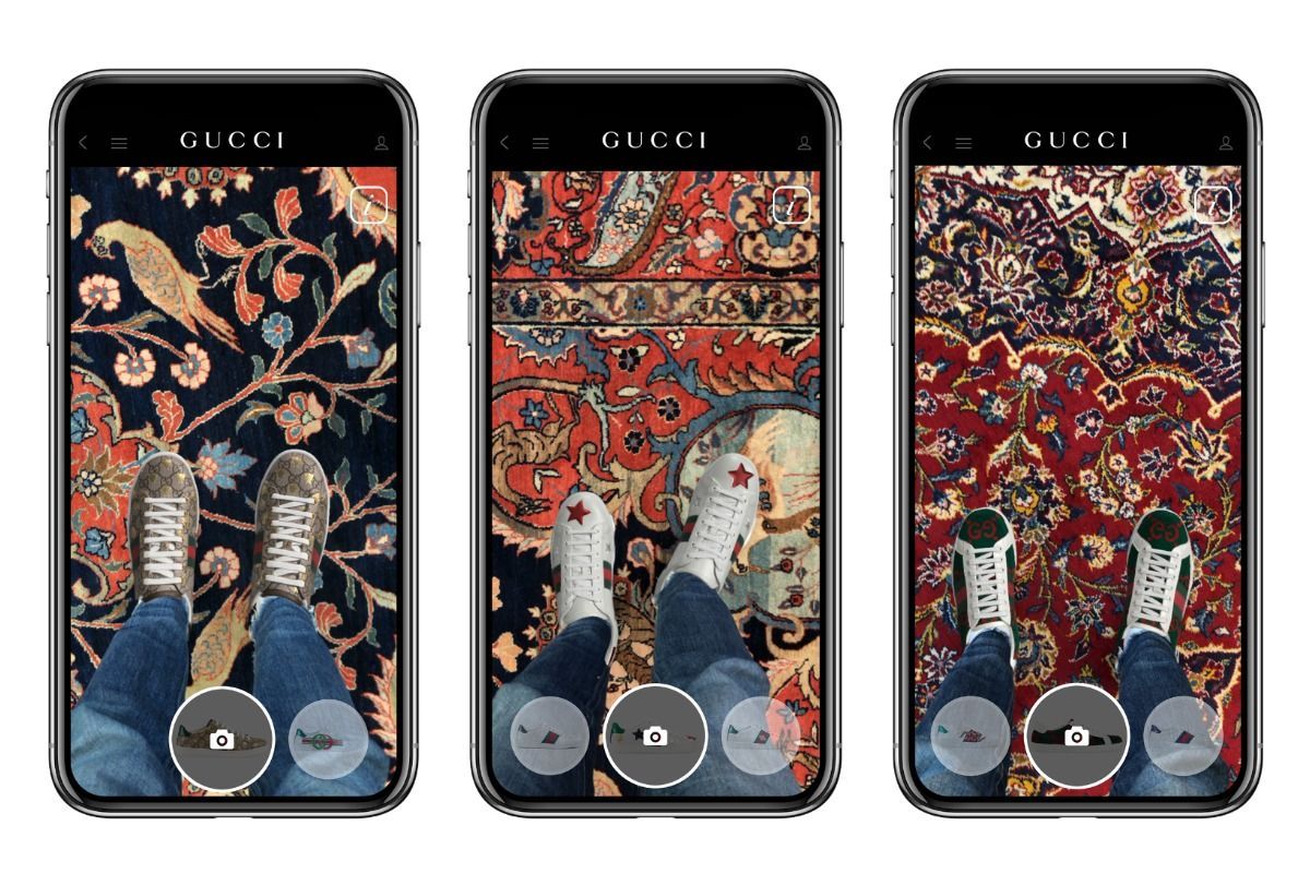 Gucci try-on AR app