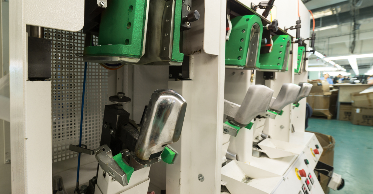 Robots and automated machines to manufacture shoes
